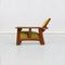 Golden Green Velvet Adjustable Armchair in Pitch Pine by Clemens Holzmeist, 1930, Image 4