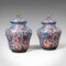 Antique English Ceramic Cloisonne Spice Jars, Set of 2, Image 1