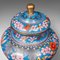 Antique English Ceramic Cloisonne Spice Jars, Set of 2 11