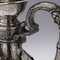 19th Century German Solid Silver & Glass Claret Jugs, 1890, Set of 2 19