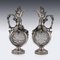 19th Century German Solid Silver & Glass Claret Jugs, 1890, Set of 2, Image 16