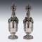 19th Century German Solid Silver & Glass Claret Jugs, 1890, Set of 2, Image 7