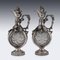 19th Century German Solid Silver & Glass Claret Jugs, 1890, Set of 2, Image 8