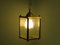 Mid-Century French Square Lantern Ceiling Lamp, 1950s 5