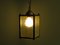 Mid-Century French Square Lantern Ceiling Lamp, 1950s, Image 6