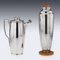 20th Century American Silver & Enamel Cocktail Shakers & Hip Flask, 1927, Set of 3, Image 5