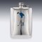 20th Century American Silver & Enamel Cocktail Shakers & Hip Flask, 1927, Set of 3 8