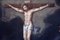 Gillis Congnet, Crucifixion, Oil on Canvas, Framed 8