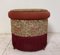 Mid-Century Dutch Ottoman Pouf with Fringes, 1960s 1