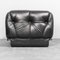 Black Leather Modular Sofa by Rino Maturi for MIMO, 1970s, Set of 4 4