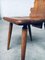 Brutalist Handcrafted Deer Back Dining Chair Set, Belgium 1940s, Set of 6 3