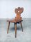 Brutalist Handcrafted Deer Back Dining Chair Set, Belgium 1940s, Set of 6 9