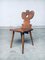 Brutalist Handcrafted Deer Back Dining Chair Set, Belgium 1940s, Set of 6, Image 9