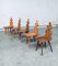 Mid-Century Brutalist Tiroler Chair Set, 1960s, Poland, Set of 5, Image 15