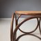 Runder Bugholz und Rattan Hocker, 1970er 7