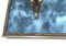 Vintage Blue Fabric & Brass Wall-Mounted Coat Hook, Italy 5