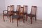 Mid-Century Teak and Fabric Dining Chairs by Leslie Dandy for G-Plan, 1960s, Set of 6 3