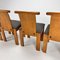 Italian Birchwood Dining Chairs, 1970s, Set of 4 3