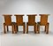 Italian Birchwood Dining Chairs, 1970s, Set of 4 5