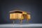 Petit Bureau Mid-Century en Merisier, 1950s 7