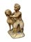 Französische Terrakotta Skulptur eines Kindes mit Hund 4