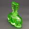 Green Art Deco Glass Flacon, 1930s 4