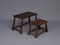 French Rustic Wooden Nesting Tables, 1950s, Set of 2, Image 1