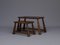 Tables Gigognes Rustiques en Bois, France, 1950s, Set de 2 4