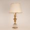 Vintage Hollywood Regency Crystal Base Palm Leaf Table Lamp, Image 8