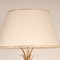 Vintage Hollywood Regency Crystal Base Palm Leaf Table Lamp, Image 9