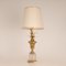 Lámpara de mesa Hollywood Regency vintage con base de cristal, Imagen 5