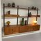 Mid-Century Teak Wall System with Brass Details, 1960s 5