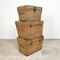 Antique European Wicker Trunk Baskets, Set of 3 1