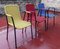 Vintage Woven Plastic Bar Chairs, Italy, 1960, Set of 3 2