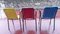 Vintage Woven Plastic Bar Chairs, Italy, 1960, Set of 3 7