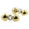 18 Karat Yellow Gold and 5.00 Carat Blue Topaz Stud Earrings 1