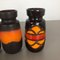 Vintage Fat Lava Pottery 242-22 Vases from Scheurich, Germany, Set of 4 8