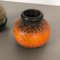Fat Lava Pottery Vases from Scheurich, Germany, 1970s, Set of 2 6