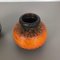 Fat Lava Pottery Vases from Scheurich, Germany, 1970s, Set of 2 15