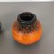 Jarrones Fat Lava de cerámica de Scheurich, Germany, años 70. Juego de 2, Imagen 15