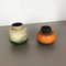 Fat Lava Pottery Vases from Scheurich, Germany, 1970s, Set of 2 3