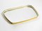 Large Mid-Century Modern Zier-Form Wall Mirror with Brass Frame 2