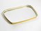 Large Mid-Century Modern Zier-Form Wall Mirror with Brass Frame, Image 2