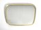 Large Mid-Century Modern Zier-Form Wall Mirror with Brass Frame, Image 1