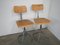 Fixed Stools With Backrest, Set of 2 1