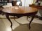Extendable Oval Table in Mahogany with Legs in Cabriolè by Luigi Filippo, Image 2