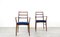 Teak & Velvet Dining Chairs by Richard Hornby for Fyne Ladye, 1960s, Set of 4, Image 5