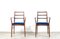 Teak & Velvet Dining Chairs by Richard Hornby for Fyne Ladye, 1960s, Set of 4 1