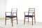 Teak & Velvet Dining Chairs by Richard Hornby for Fyne Ladye, 1960s, Set of 4, Image 4