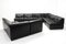 Black Leather Patchwork Modular Element Sofa from Laauser, Set of 9, 1970s 18